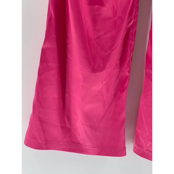 ADIKA Women's Fuchsia Pink Wide-Leg High-Rise Dress Up Pant SZ S - Picture 6 of 10